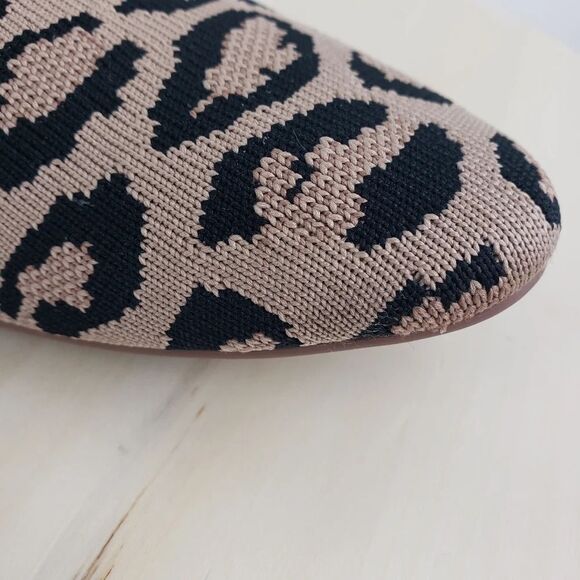 VIVAIA Wedge Shoes Size 40.5 Aria Pointed Toe Leopard Print Knit Casual Corpcore - Picture 15 of 16